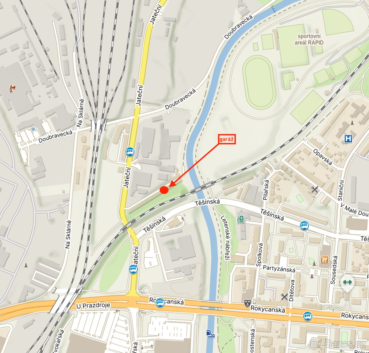 Garáž, Plzeň, Jateční.ul.