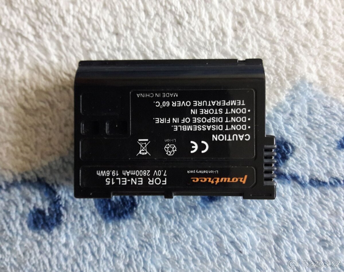 2800mAh baterie / akumulátor EN-EL15 Nikon D750 /7000 / 7100