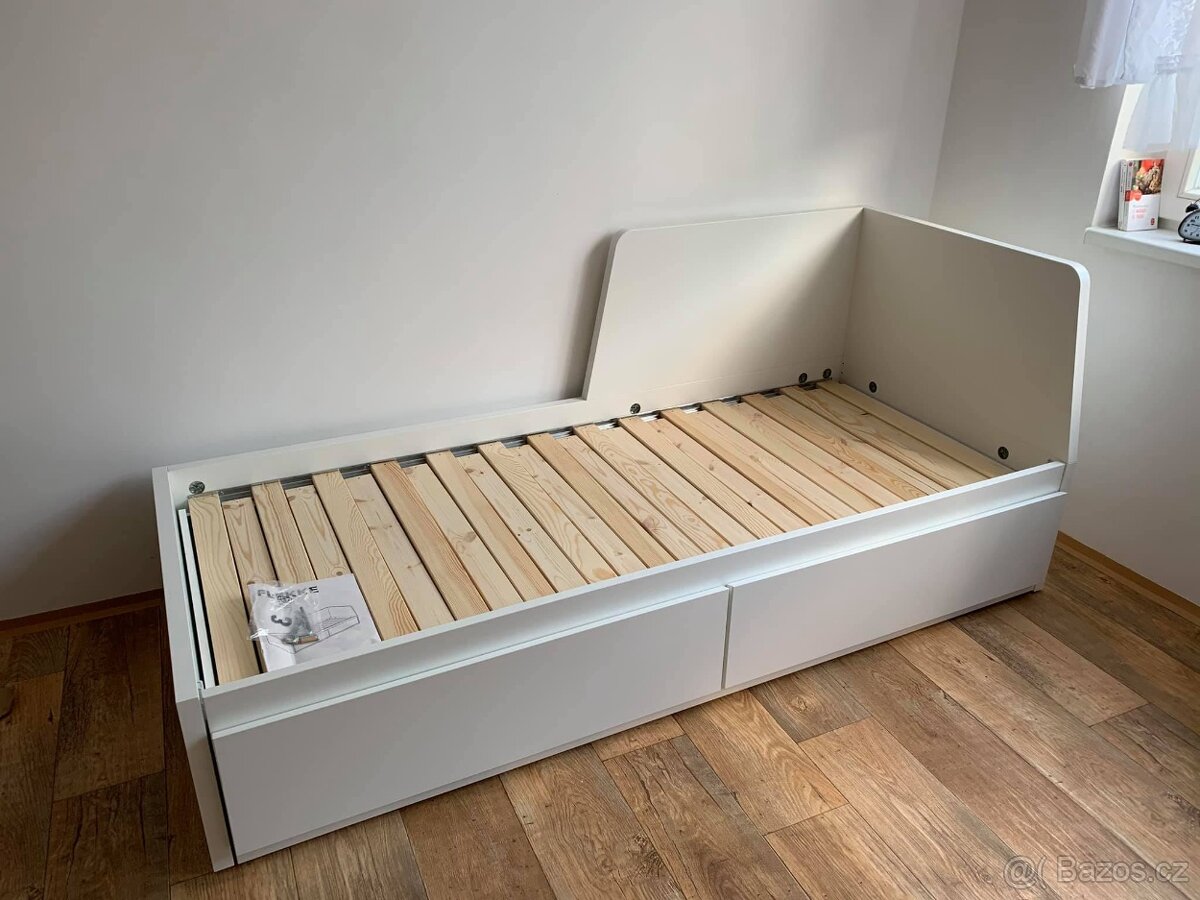 Rozkládací postel IKEA Flekke 80x200 / 160x200