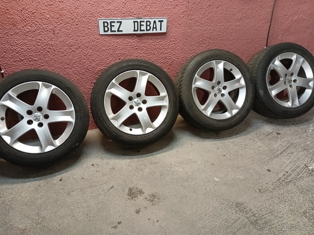 Originál alu disky Peugeot Cosmos 17" 5x108+šrouby