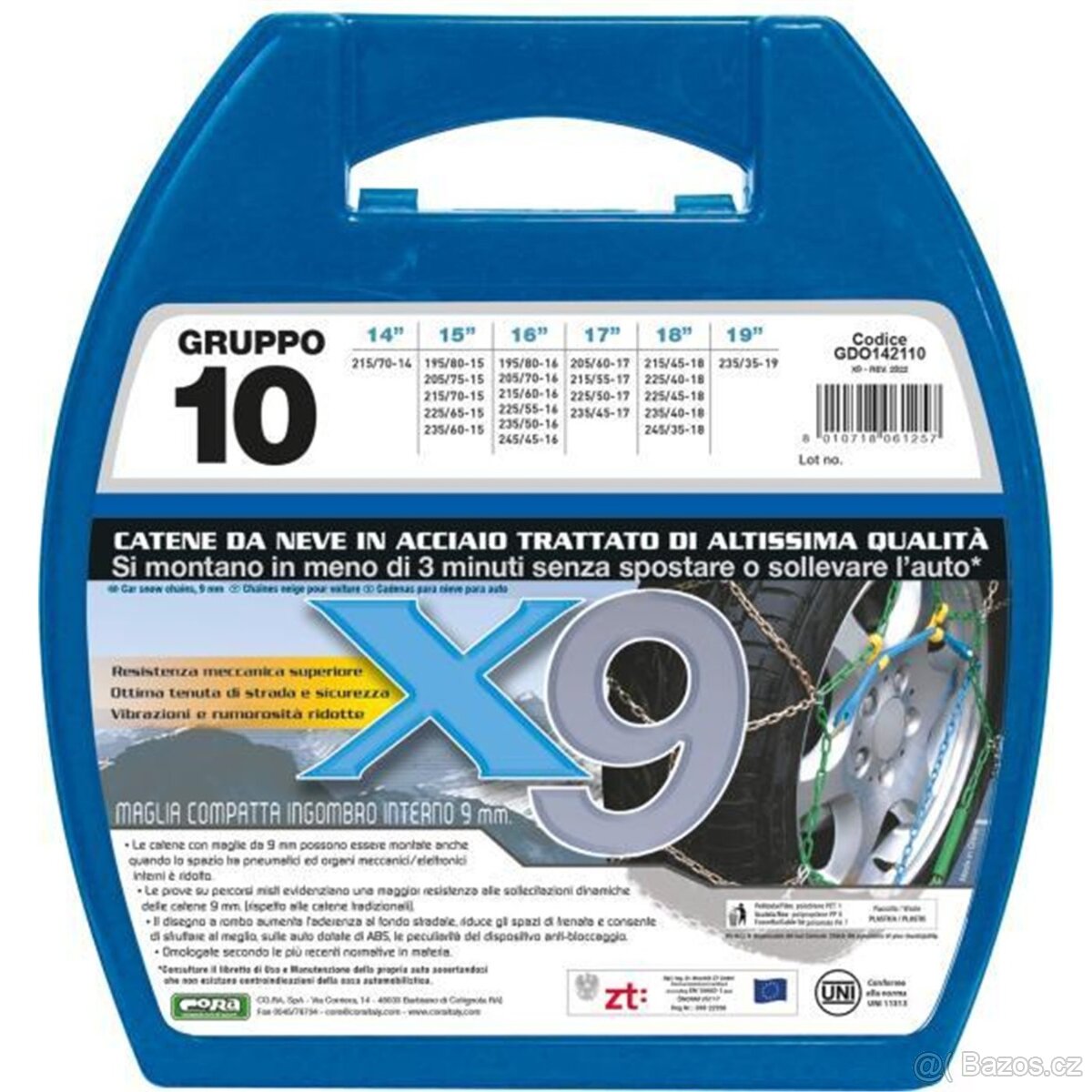 sněhové řetězy GRUPPO 10 GDO142110 - 225/40R18, 225/45R18