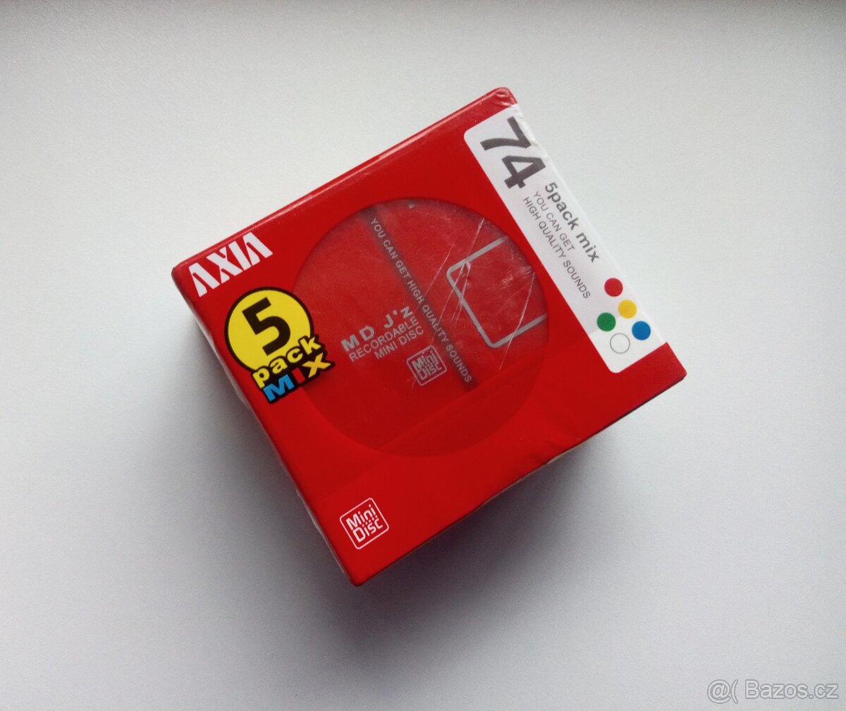 MiniDisc Axia Mix Color 74 / 5. pack Japan