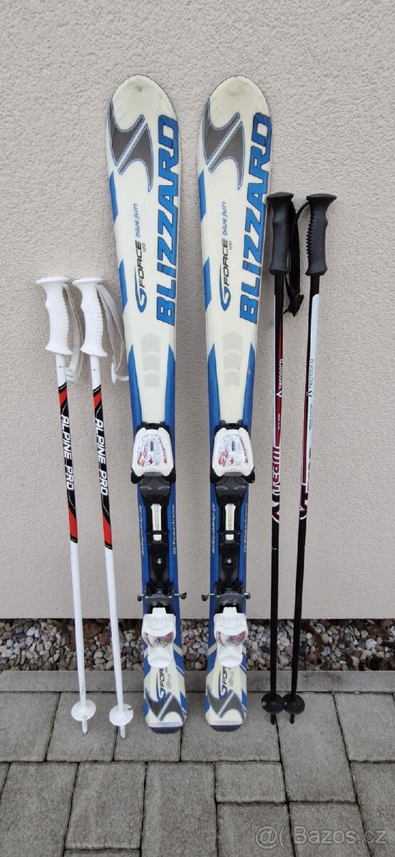 Dětské lyže Blizzard 120cm + přeskáče