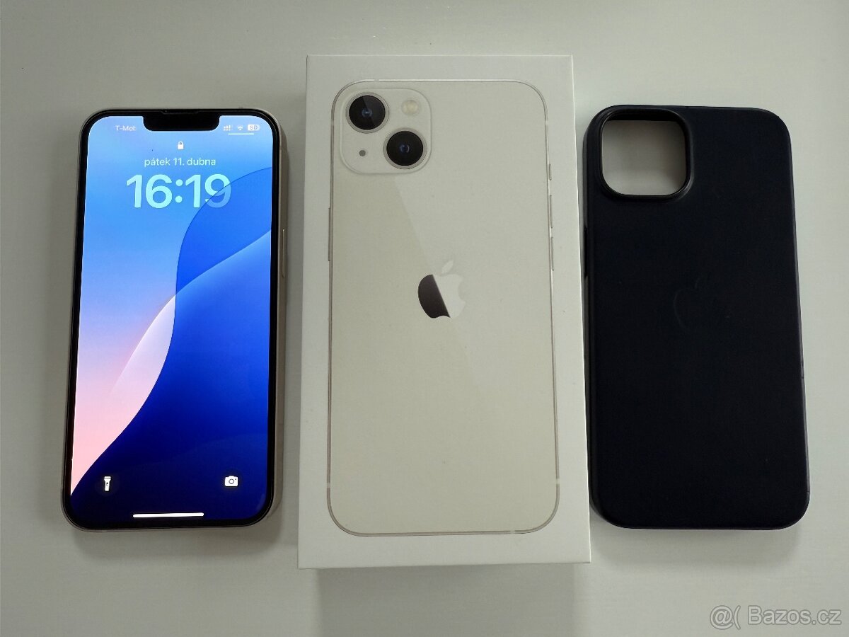 iPhone 13 256 GB + Originální Leather Case