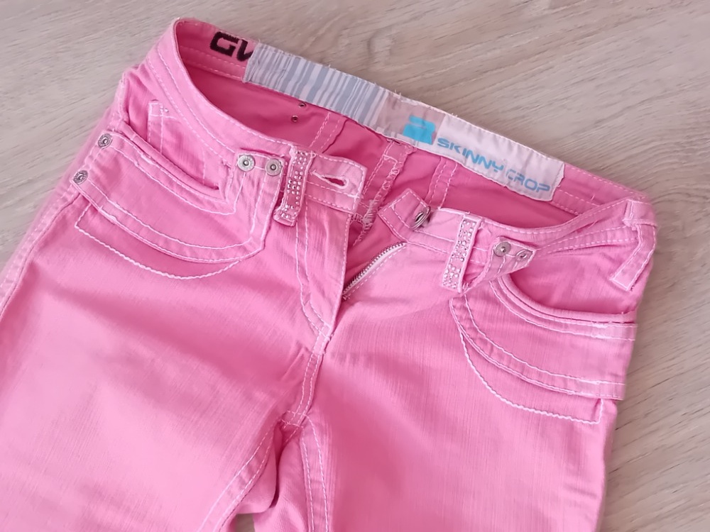 HEZKÉ 3/4 KRAŤASY S KAMÍNKY - vel.38 / zn.SKINNY
