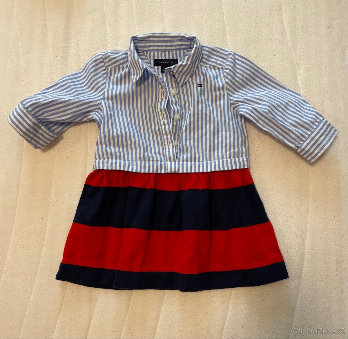 ORIGINAL Tommy Hilfiger šaty dítě miminko 6-9m Calvin Klein