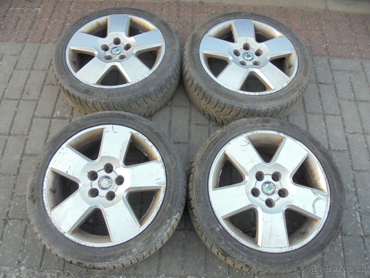 17" sada elektronů Škoda 5x112mm , ET37