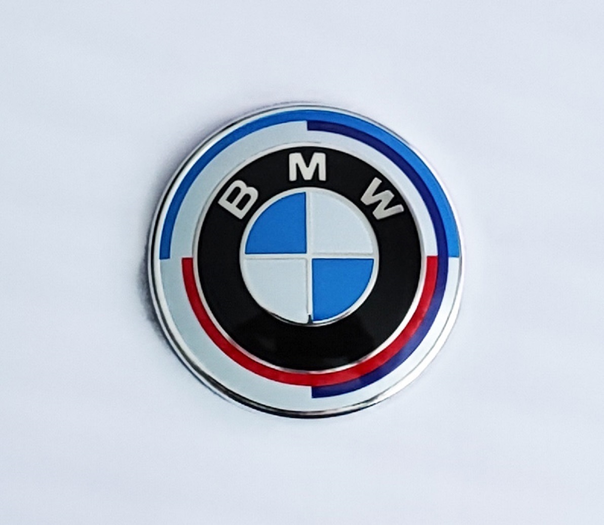BMW přední i zadní znak 50th Anniversary 82mm, 3pin