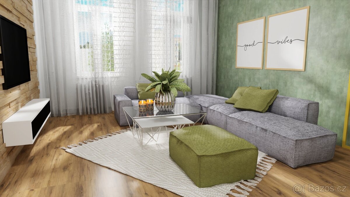 Nabídka bytu k Airbnb, Booking - 3+kk 85 m2 s balkonem, Pra