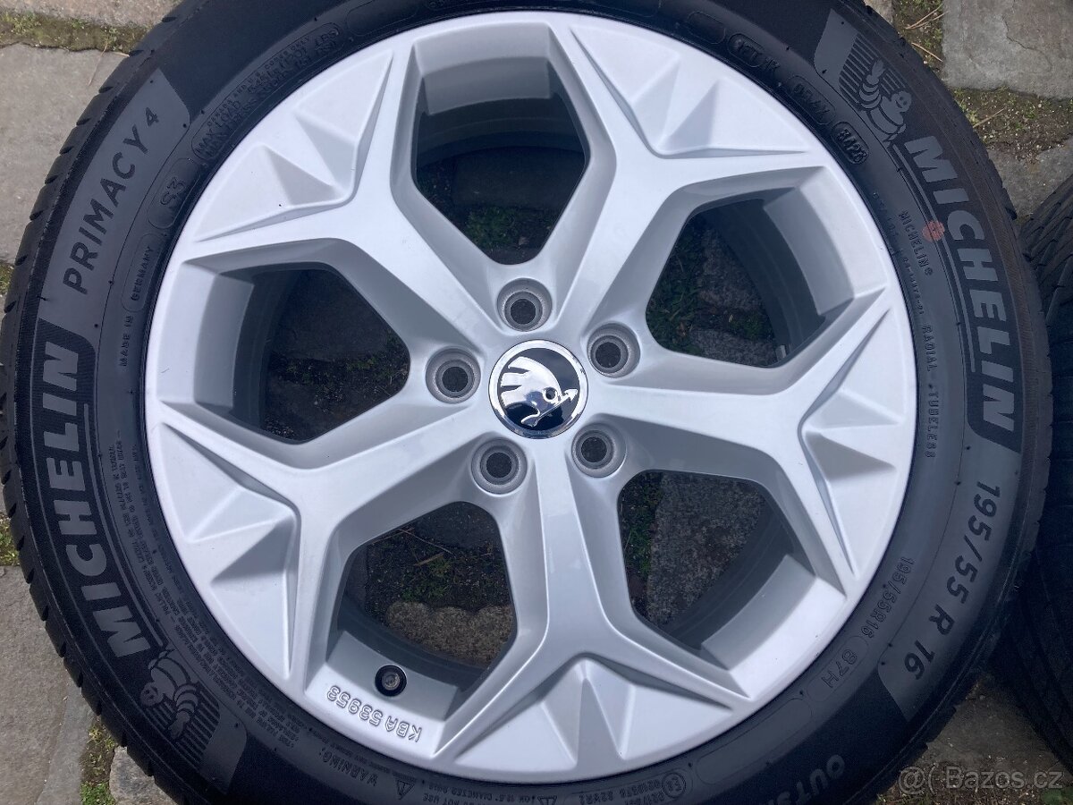 Alu ŠKODA FABIA 4 - 5x100 letní MICHELIN 195/55R16 90% 2023