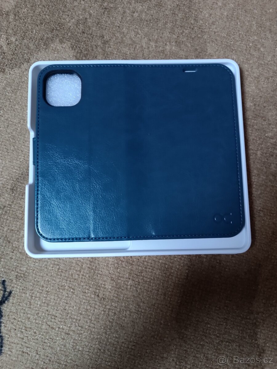 Nové kožené púzdro iphone 13 námornícka
