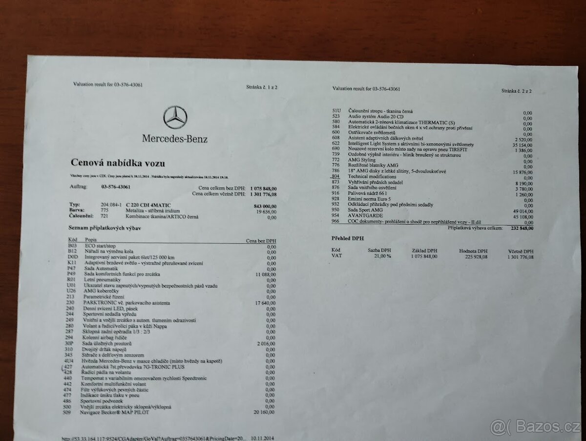 Prodám mercedes Benz C 220 CDI 4Matic