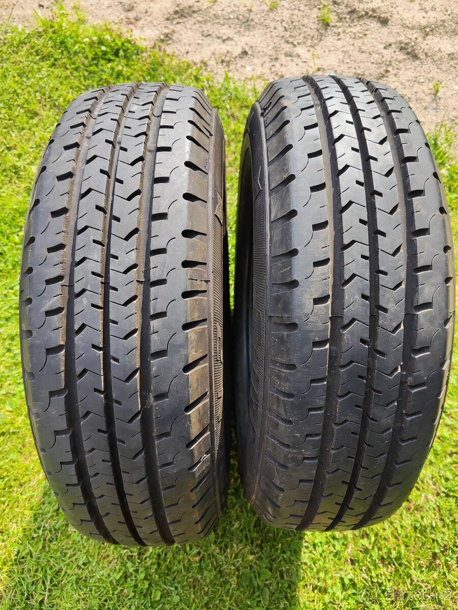 2 zátěžové letní pneumatiky General 185 r14C  8,6mm