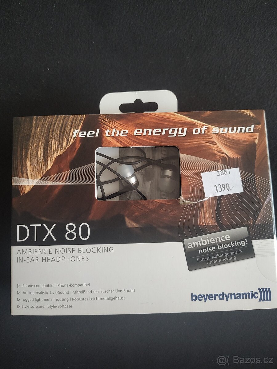 Bayerdynamic DTX 80 špunty úplně nové