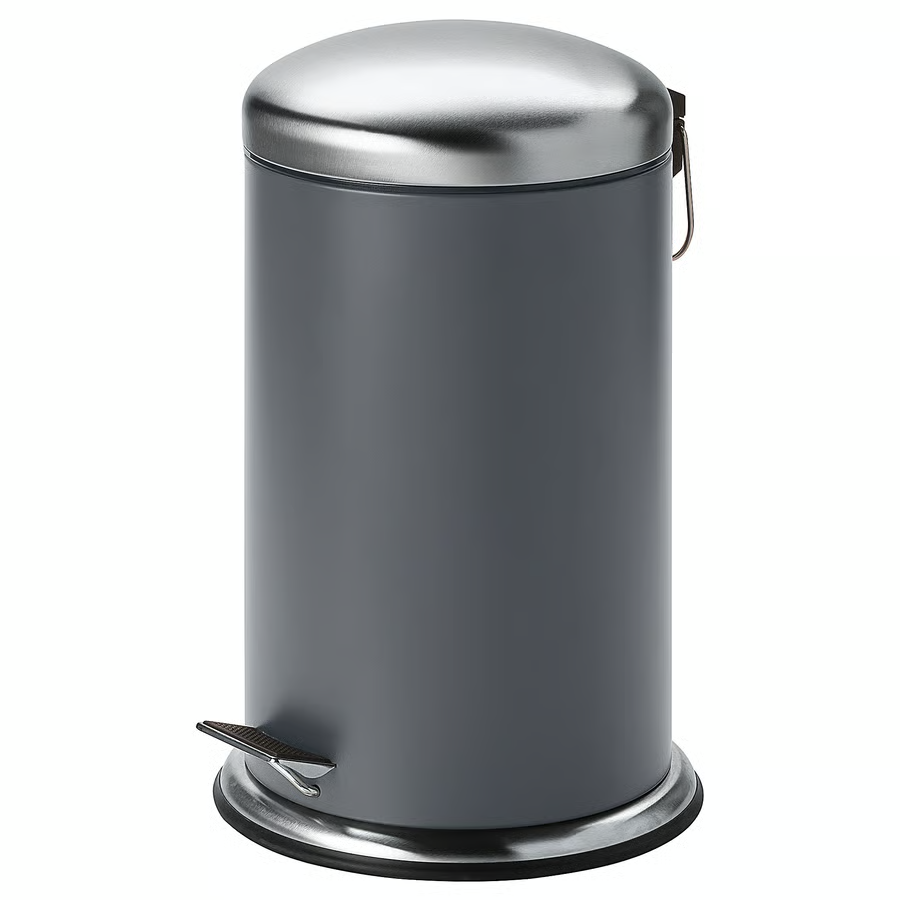IKEA MJÖSA odpadkový koš s pedálem – tmavě šedý, 30 l