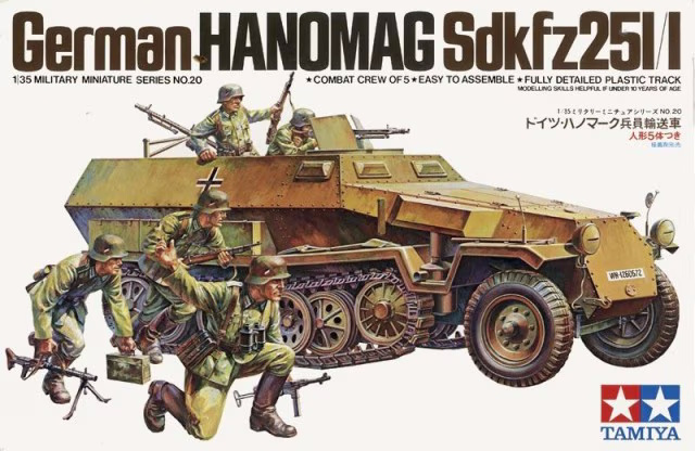 Německý Hanomag Sd.Kfz. 251/1 | Tamiya | 35020 | 1:35