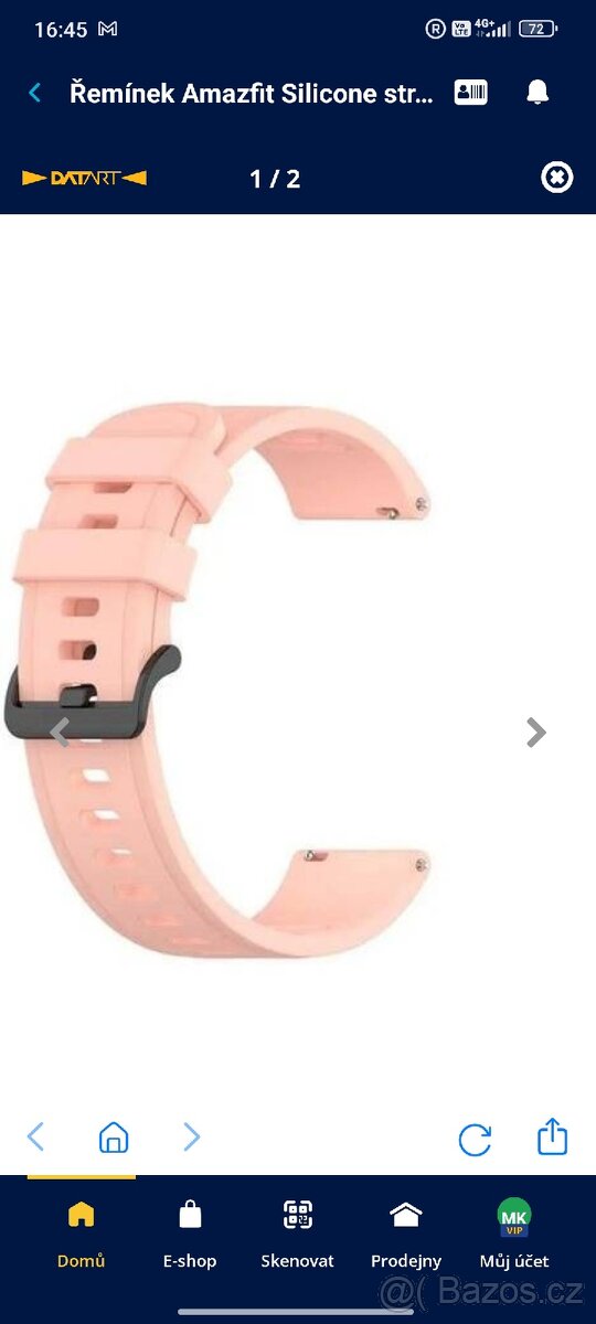 Řemínek Amazfit Silicone strap 20mm růžový