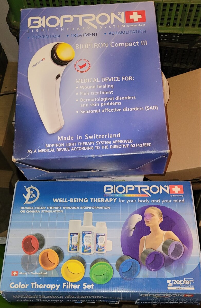 BIOPTRON Compact III, sada filtrů a stojanu