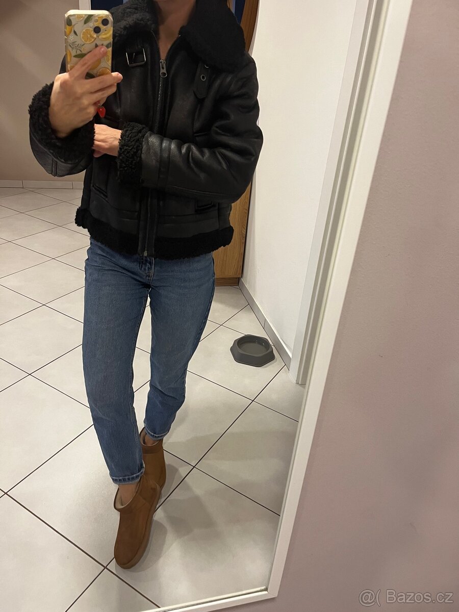 Koženková biker bunda nová- H&M