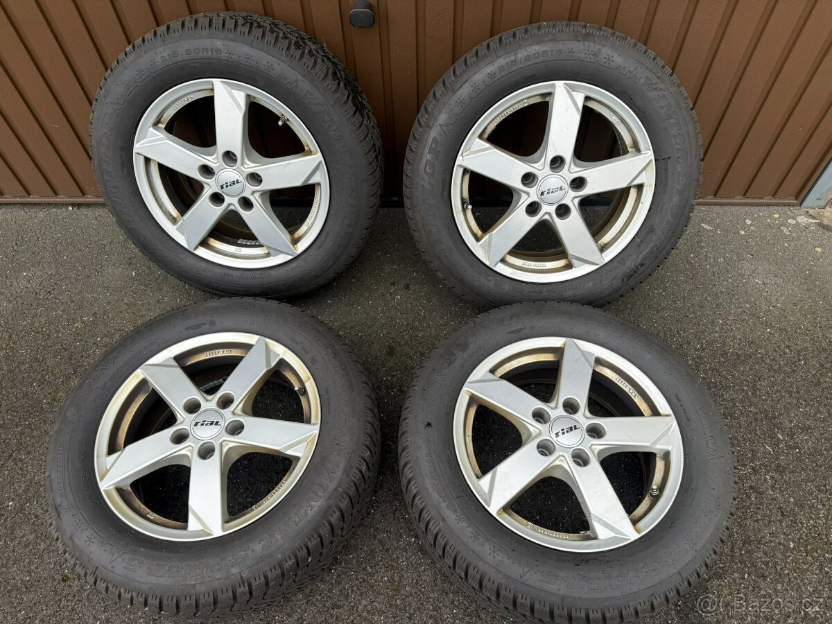 Alu kola RIAL 5x112 215/60 R16 super vzorek 8.5mm