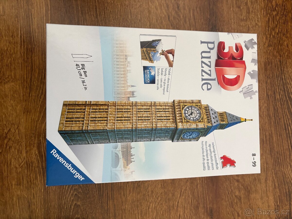 Puzzle 3D Big Ben/224 dílků