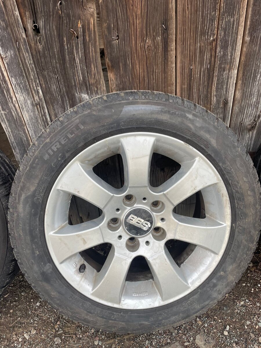 alu BMW + 205/55/16 zimni