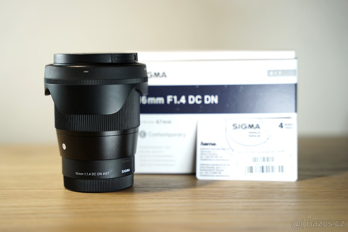 Sigma 16 mm f/1,4 DC DN Contemporary pro Sony-e