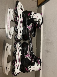 Prodám dětské brusle rostoucí lední / kolečkové velikost 35