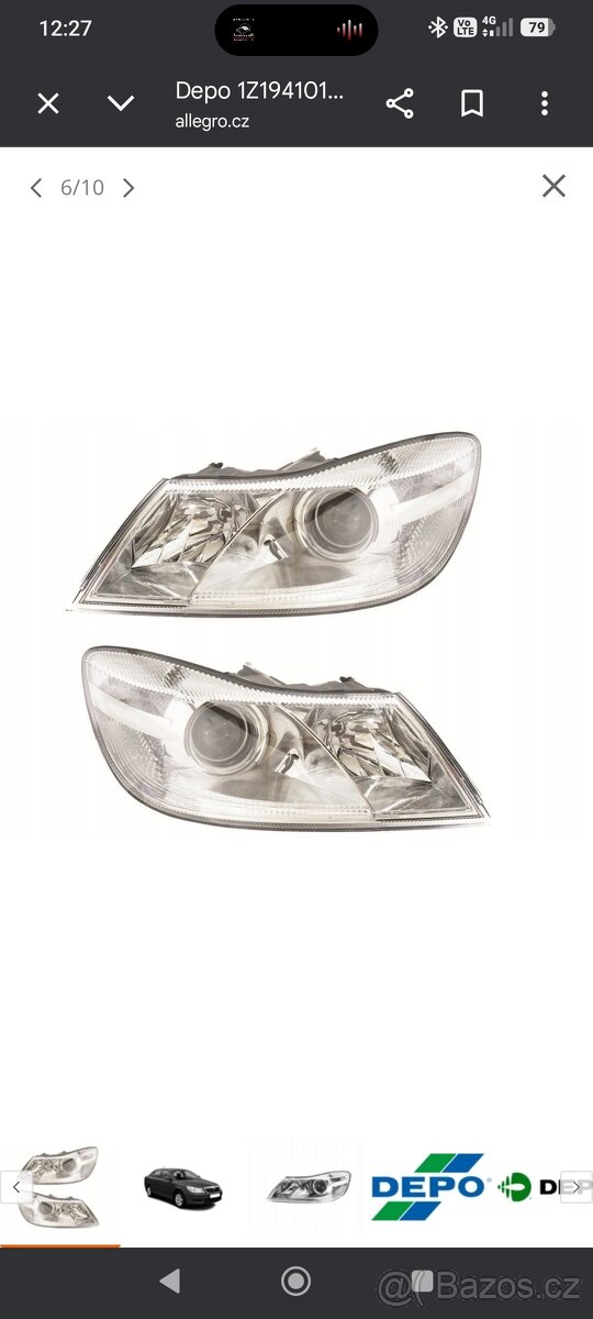 Přední světlomety