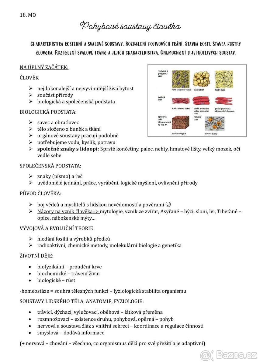 Maturitní otázky z biologie