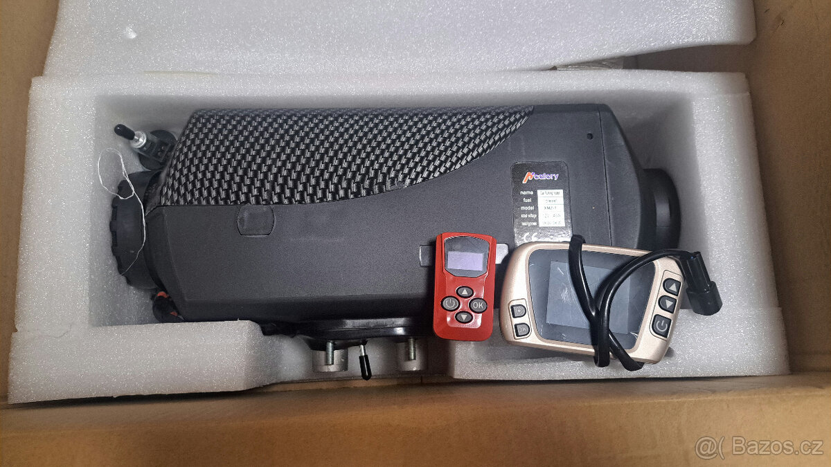Nezávislé topení 5kW, 12V - NOVÉ vč. dálkového ovládání