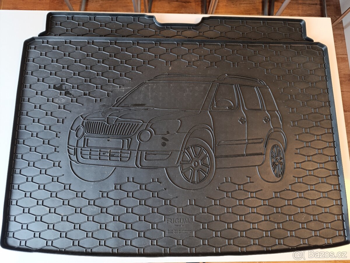 Škoda Yeti gumový koberec do kufru