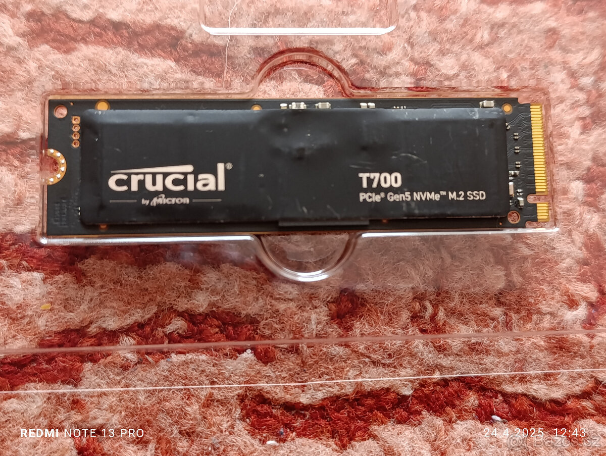 NVME 2TB CRUCIAL T700 - PCIe 5.0 4x NVMe- CTENI 12400MB/s