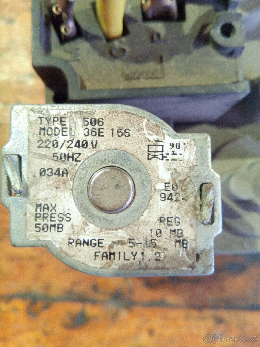 Plynový ventil typ 506 model 36e 16s