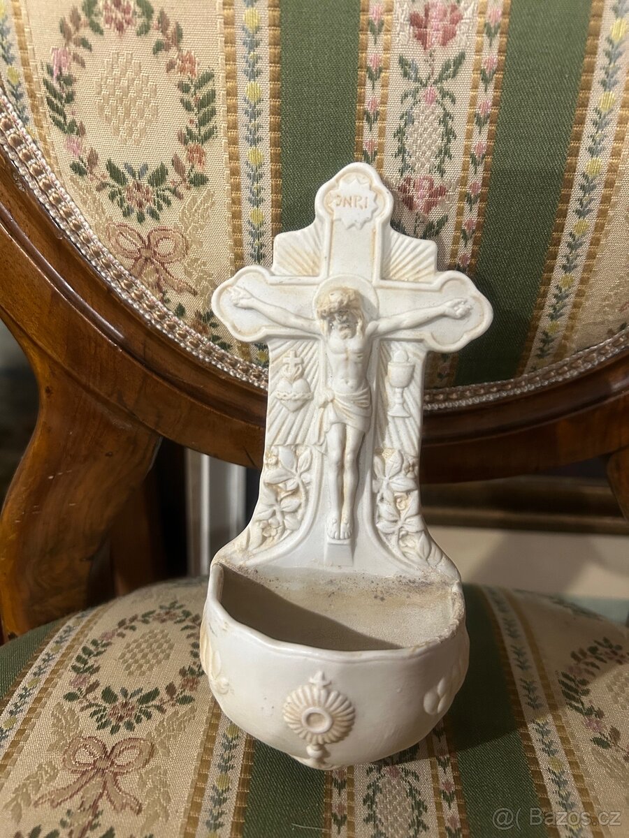 Starožitná německá porcelánová kropenka