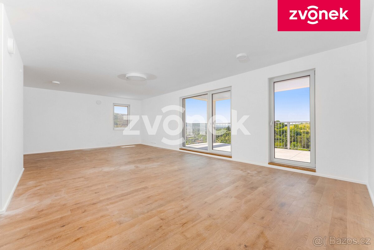 Exkluzivní byt 3+kk s terasou 30 m² a západním výhledem
