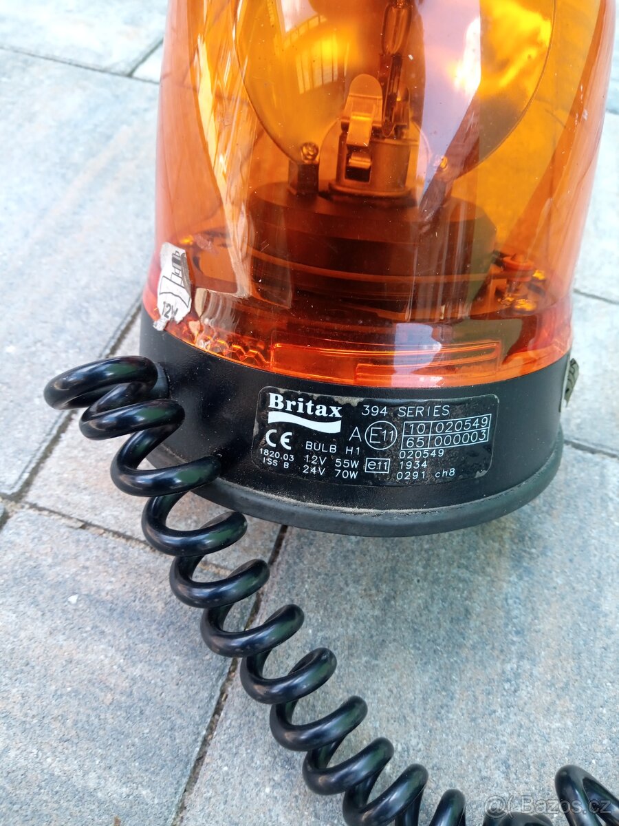 Rotační magnetický maják oranžový