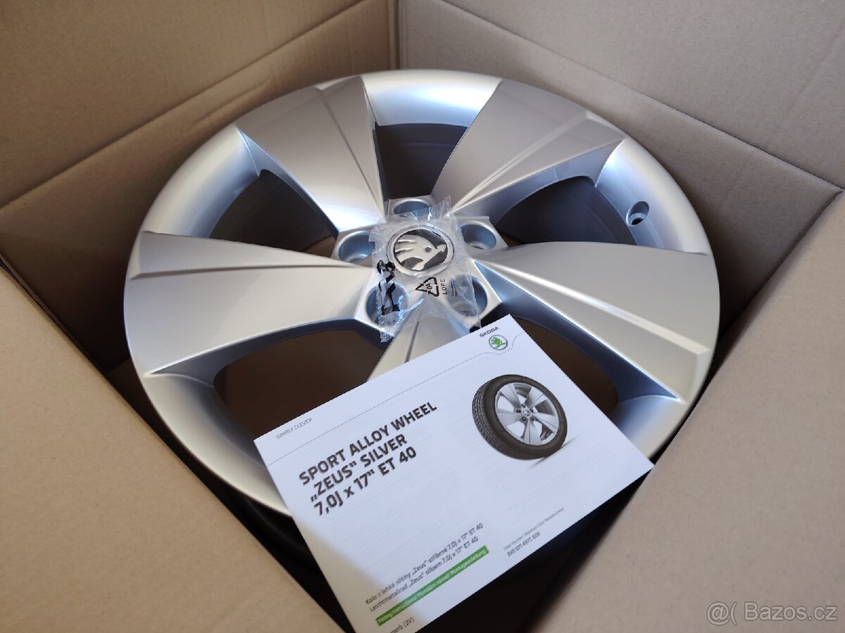 NOVÁ Alu kola 5x112 R17 Zeus - Škoda Superb III, Kodiaq