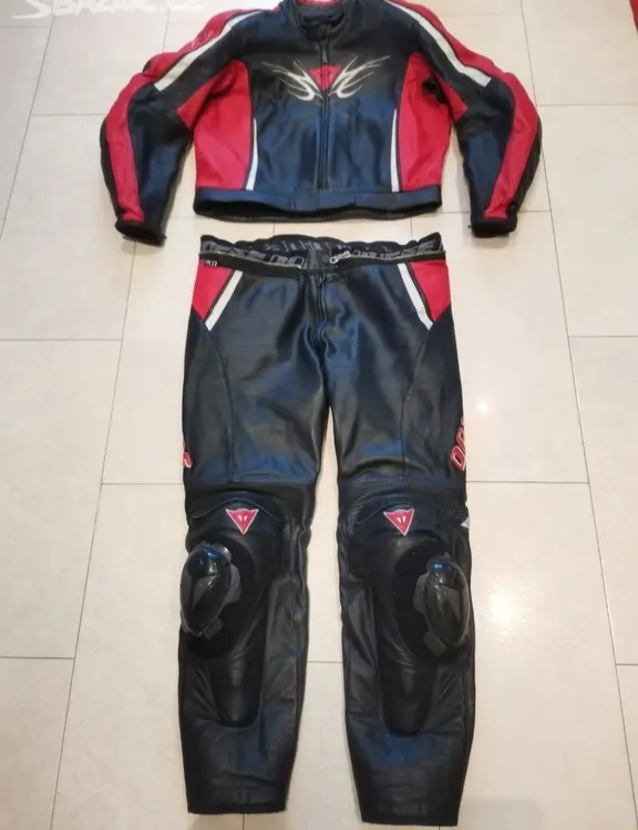 Dainese Tattoo-Pánská kožená moto kombinéza, dvoudílná