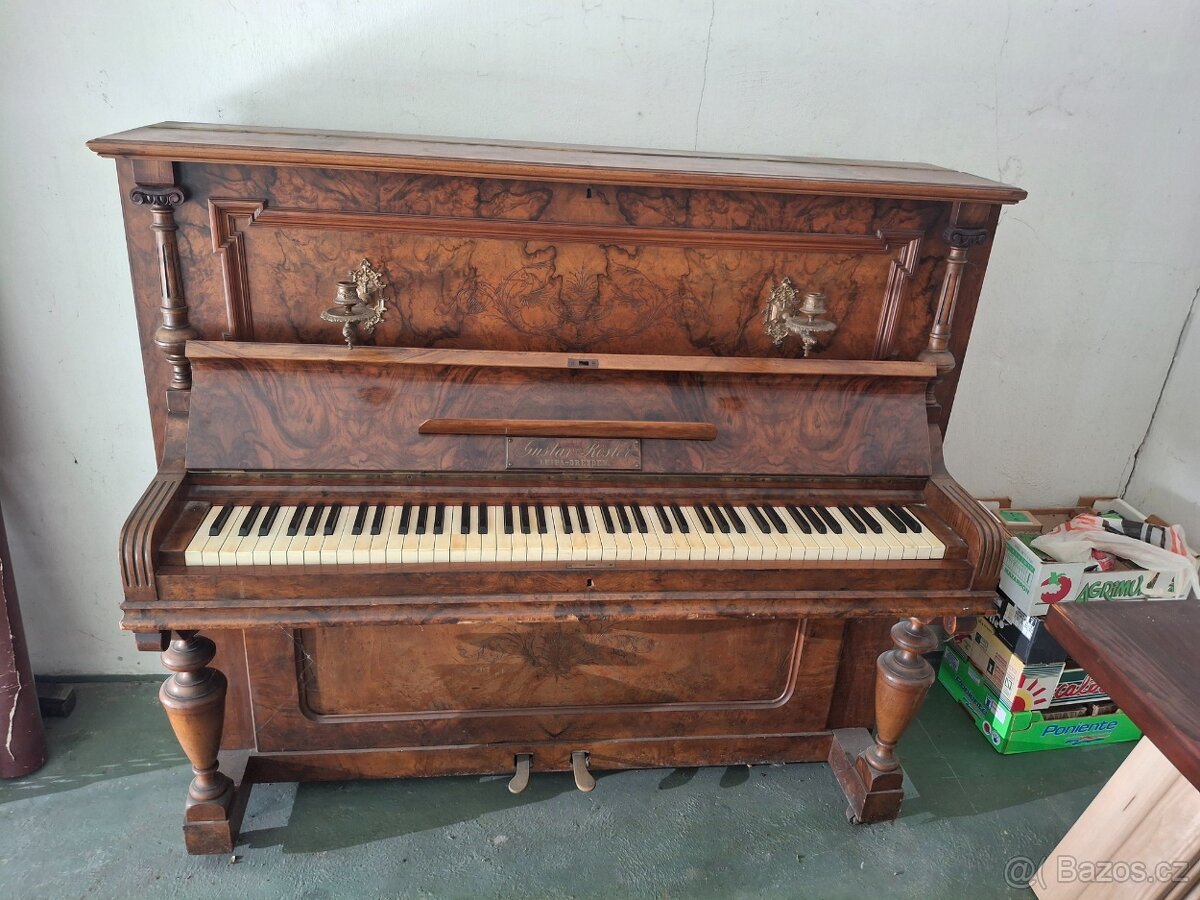 Starožitné pianino Gustav Rosler
