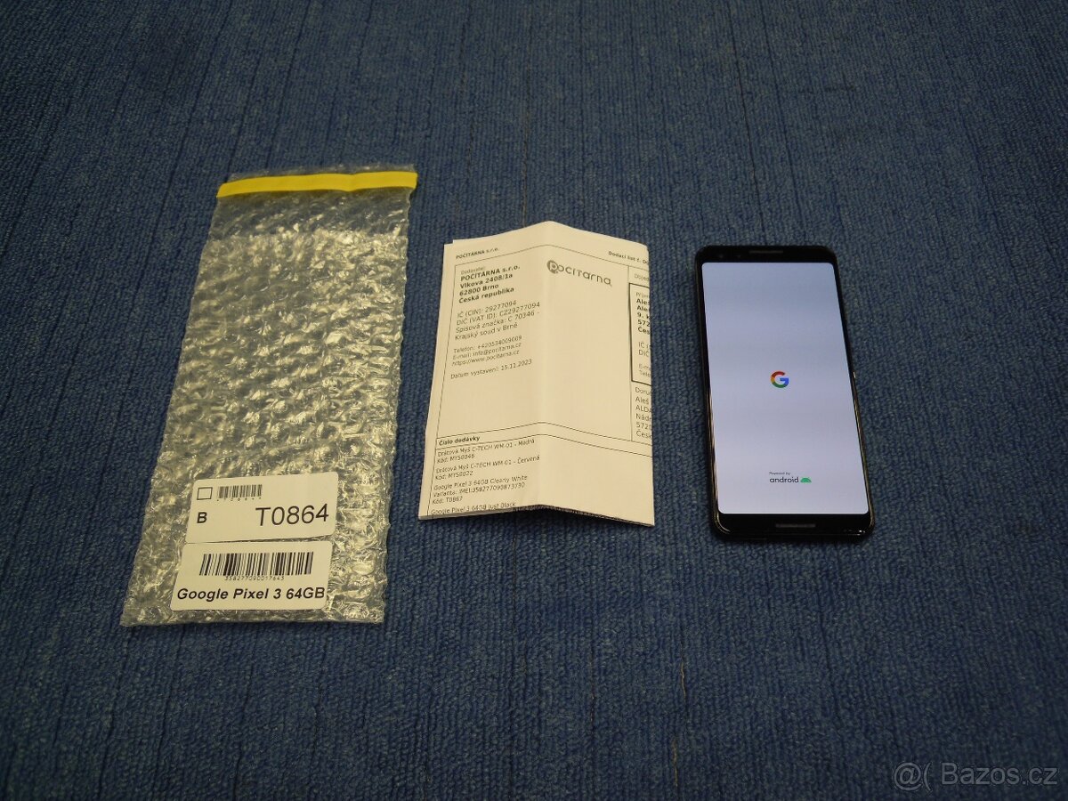 Google Pixel 3 4/64GB 5,5" P-OLED Záruka s DPH