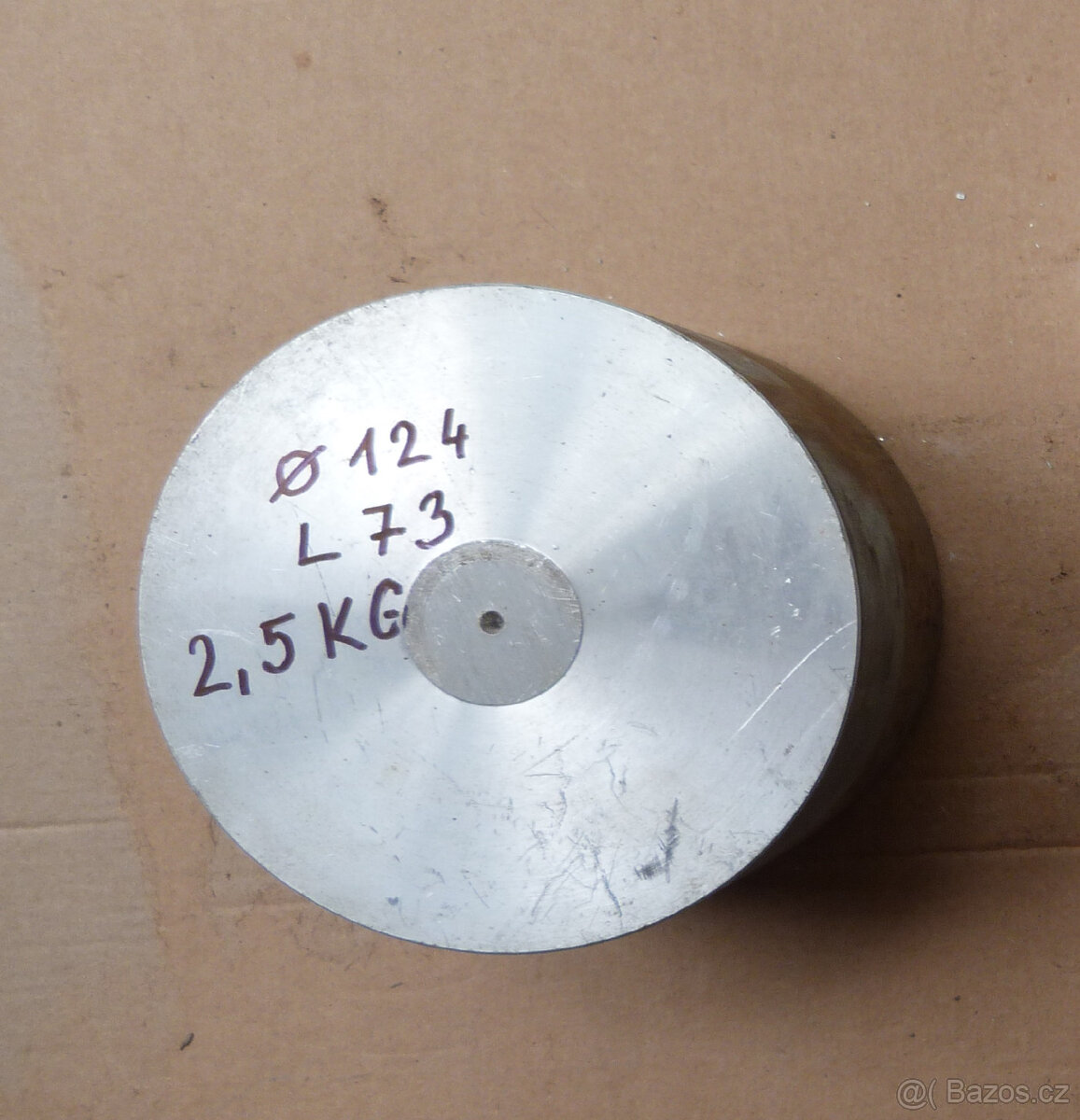 Hliník kulatina pr. 124mmx73mm