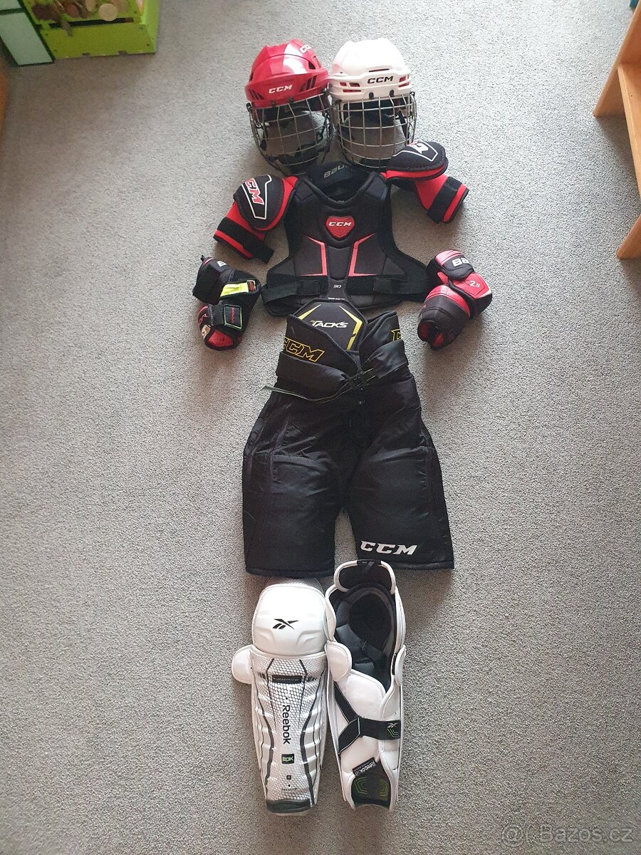 hokejová výstroj - set pro hráče vel. 158-170 cm