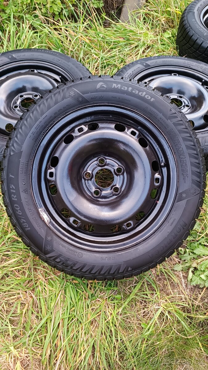 Zimní kola Škoda Fabia III, 5x100 R15, 185/60 R15, DOT 2123