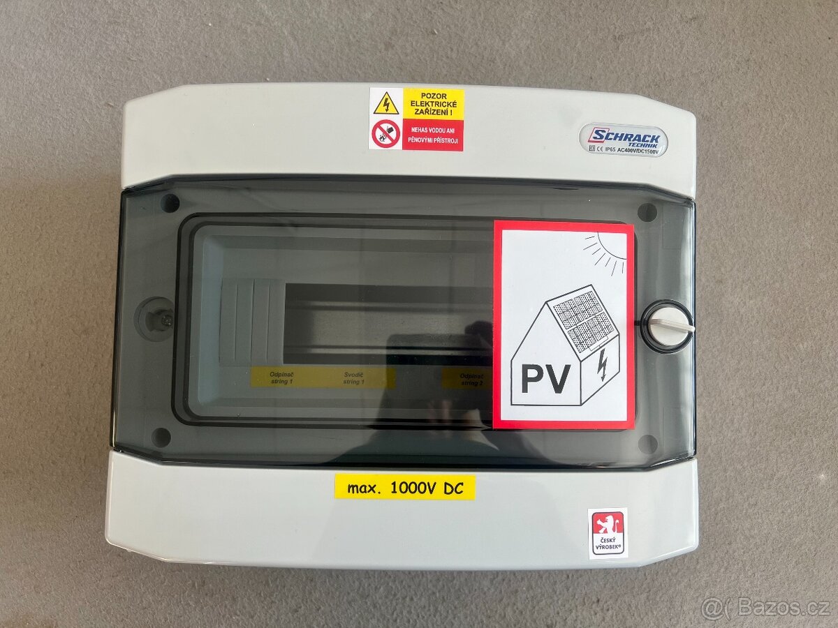 Rozvodnice nástěnná 1řadá, 1x 12 modulů, krytí IP65 Schrack