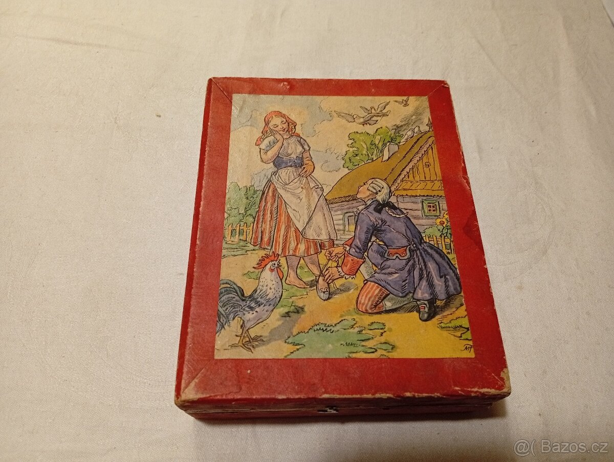 Staré dřevěné kostky Popelka