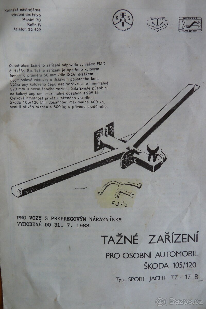 Tažné zařízení vč. zásuvky