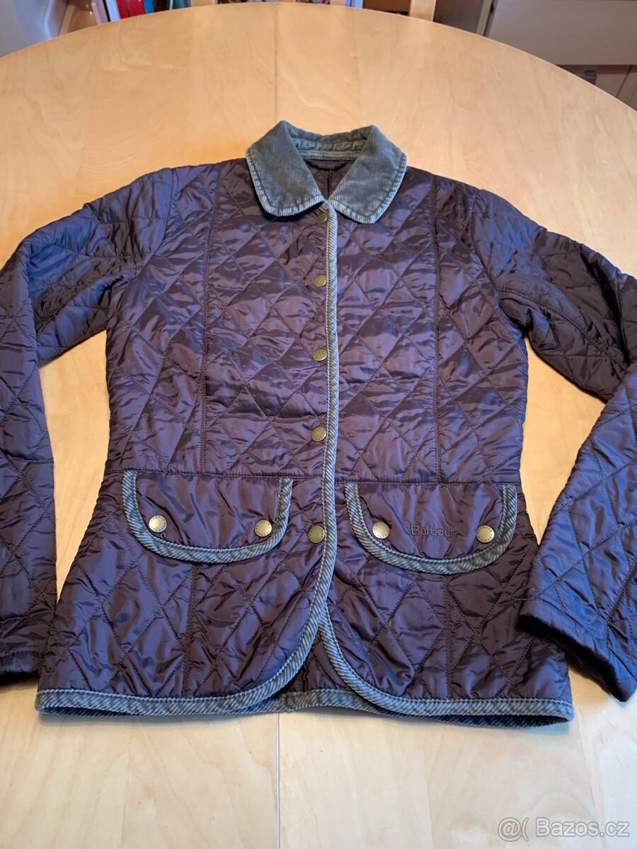 luxusní jarní hnědá bundička zn. Barbour - vel. XS