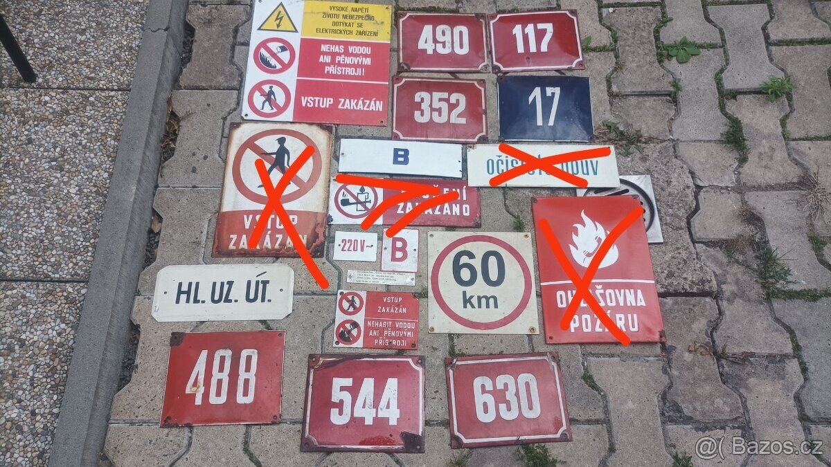 Smaltové cedule