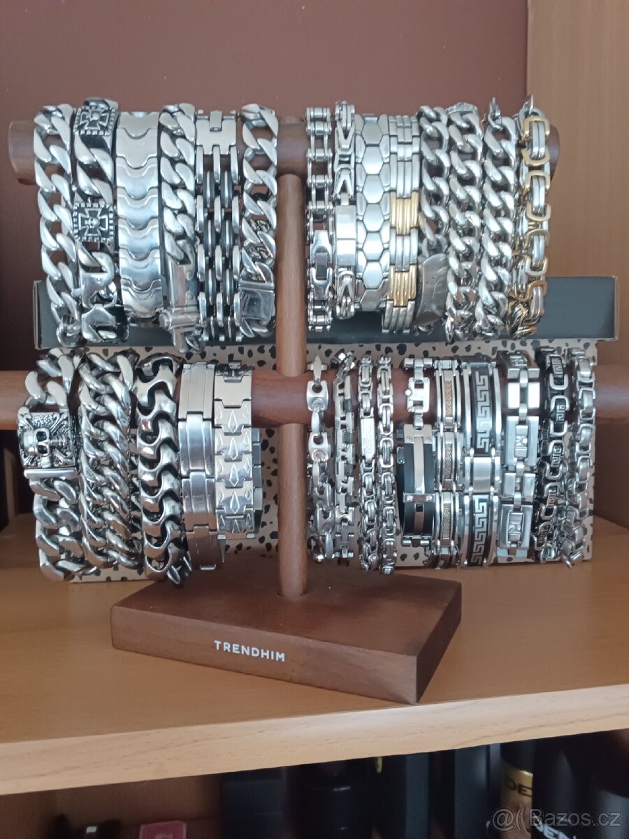 Náramky řetízky a prsteny